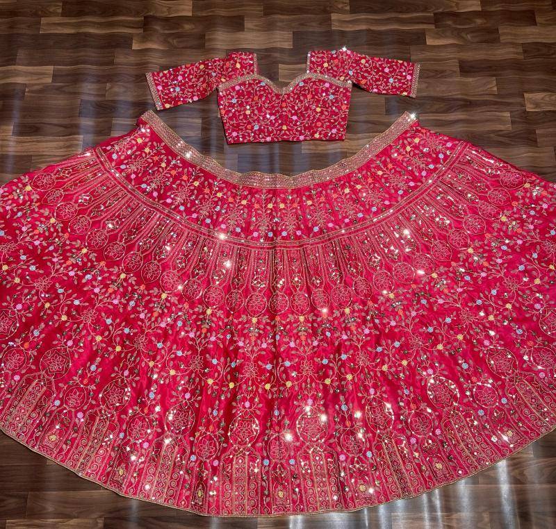 Presenting You Most HC 909 Satin Stylish lehenga choli suppliers in Bangalore